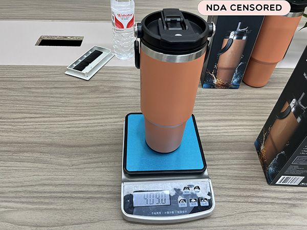 Case 1 (OEM / White Label): Thermal Mug, Sample Weighing